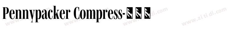 Pennypacker Compress字体转换